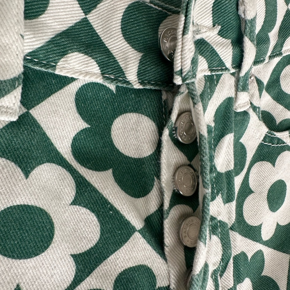 PacSun High-Waist Geo Daisy Print Straight Jeans - Picture 9 of 13